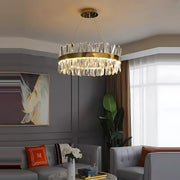 CASERTA Regalis Lampadario LED con Telecomando, 95W, Dimmerabile, Diametro 80cm, Lampadari LED Oro con Telecomando Titolo predefinito Alessandro Design