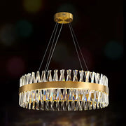 CASERTA Regalis Lampadario LED con Telecomando, 95W, Dimmerabile, Diametro 80cm, Lampadari LED Oro con Telecomando Titolo predefinito Alessandro Design