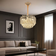 Lampadario di cristallo FONTAINEBLEAU Eleganza, 9x E14, diametro 45 cm, oro, altezza regolabile Lampadari di cristallo Titolo predefinito Alessandro Design