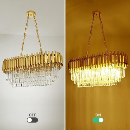 Lampadario di cristallo VERSAILLES Regalis 10xE14, diametro 80 cm, oro, altezza regolabile Lampadari di cristallo Titolo predefinito Alessandro Design
