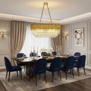 Lampadario di cristallo VERSAILLES Regalis 10xE14, diametro 80 cm, oro, altezza regolabile Lampadari di cristallo Titolo predefinito Alessandro Design