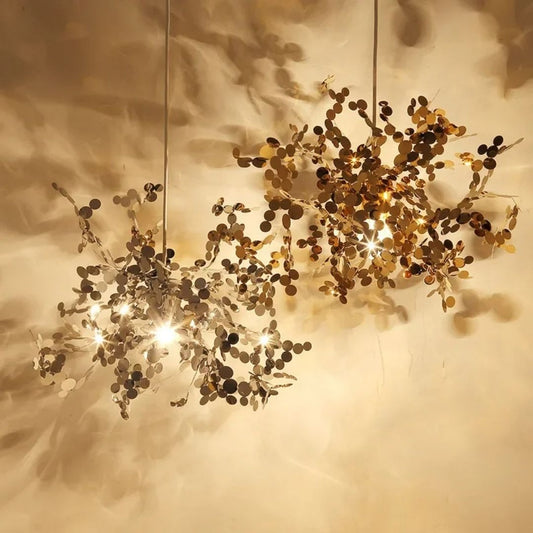 Candelabro moderno, CAPRICIO Allegro, 2xE14, diametro 40 cm, oro, altezza regolabile Candelabro moderno Titolo predefinito Alessandro Design