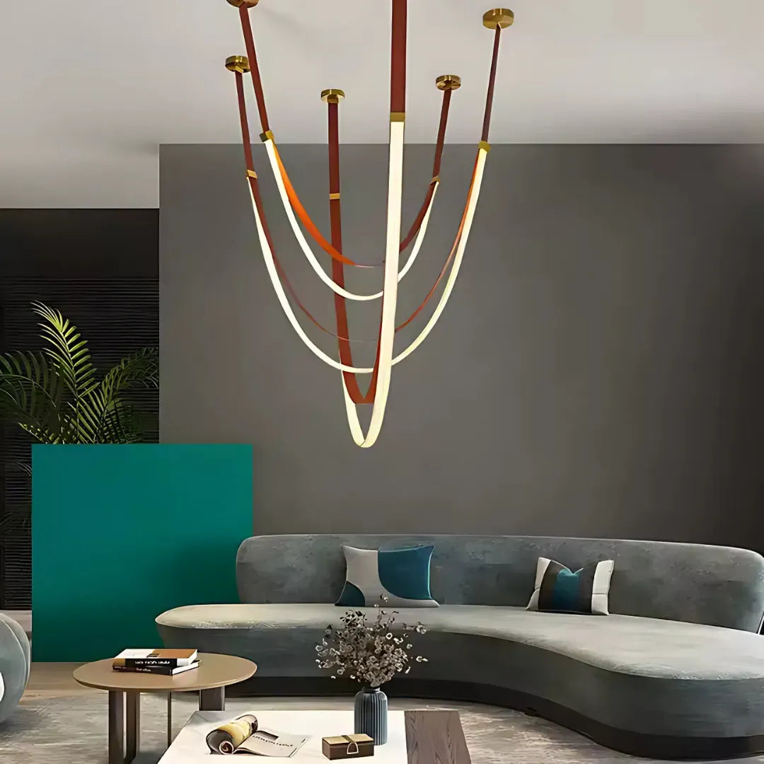 Candelabro Moderno, LED, ARIA Largo, 34W, Luce calda, Marrone Candelabro Moderno Titolo predefinito Alessandro Design