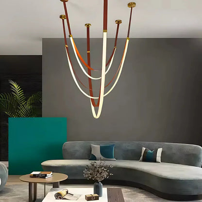 Candelabro Moderno, LED, ARIA Largo, 34W, Luce calda, Marrone Candelabro Moderno Titolo predefinito Alessandro Design