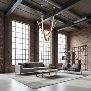 Candelabro Moderno, LED, ARIA Largo, 34W, Luce calda, Marrone Candelabro Moderno Titolo predefinito Alessandro Design
