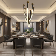 Lampadario Moderno, LED, ARIA Largo, 31W, Luce Calda, Nero Lampadari Moderni Titolo predefinito Alessandro Design