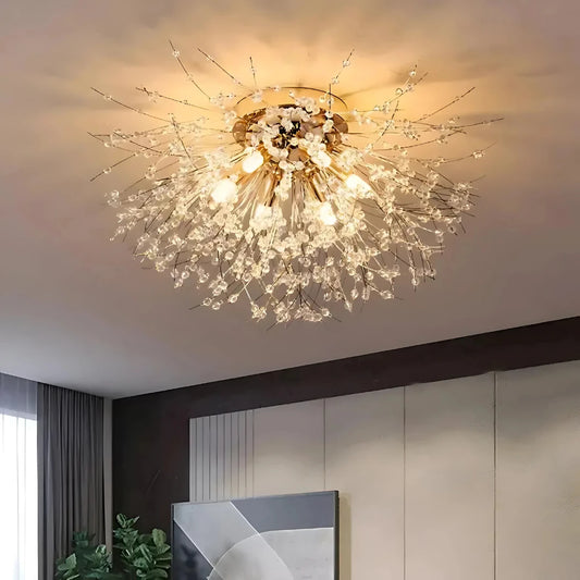 Lampadario in Cristallo RONDO Vivace, 5x G9, Diametro 40 cm, Lampadari in Cristallo Oro Lucido Titolo predefinito Alessandro Design