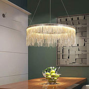 Lampadario LED a sospensione con telecomando ILLUMINA MAGNUS, 20W, Luce Fredda/Calda/Neutra, Dimmerabile, Candelabro Moderno Argento Titolo predefinito Alessandro Design