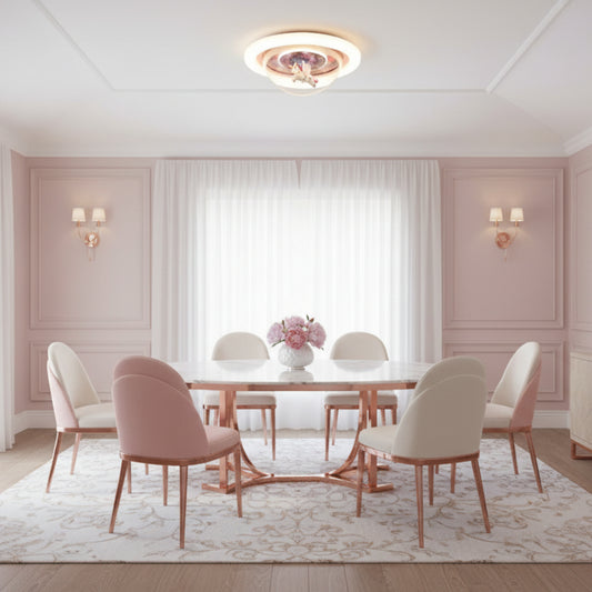 Lampadario LED UNICORN, 60W, 50cm, luce Fredda/Calda/Neutra, Rosa