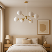 Lampadario a sospensione LOFT, 6x E27, Lampadari moderni color oro Titolo predefinito Alessandro Design