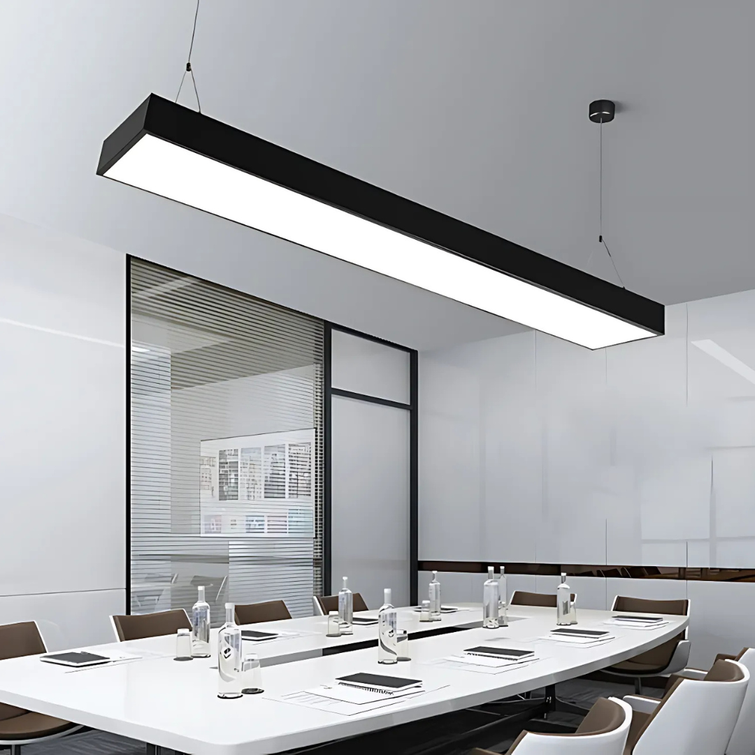 Lampadario a sospensione LED DARIN, 120cm, 23W, Altezza Regolabile, Luce Fredda, Lampadari Moderni Nero Titolo predefinito Alessandro Design