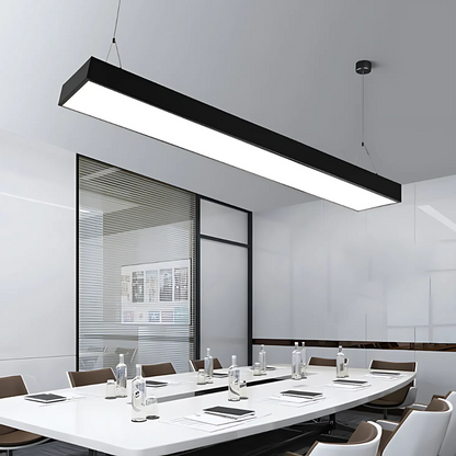 Lampadario a sospensione LED DARIN, 120cm, 23W, Altezza Regolabile, Luce Fredda, Lampadari Moderni Nero Titolo predefinito Alessandro Design