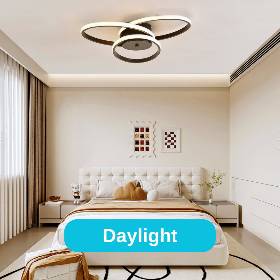 Lampadario a LED con telecomando ECATERINA 27W, Luce Fredda/Calda/Neutra, Dimmerabile, Nero Lampadari a LED con telecomando Titolo predefinito Alessandro Design