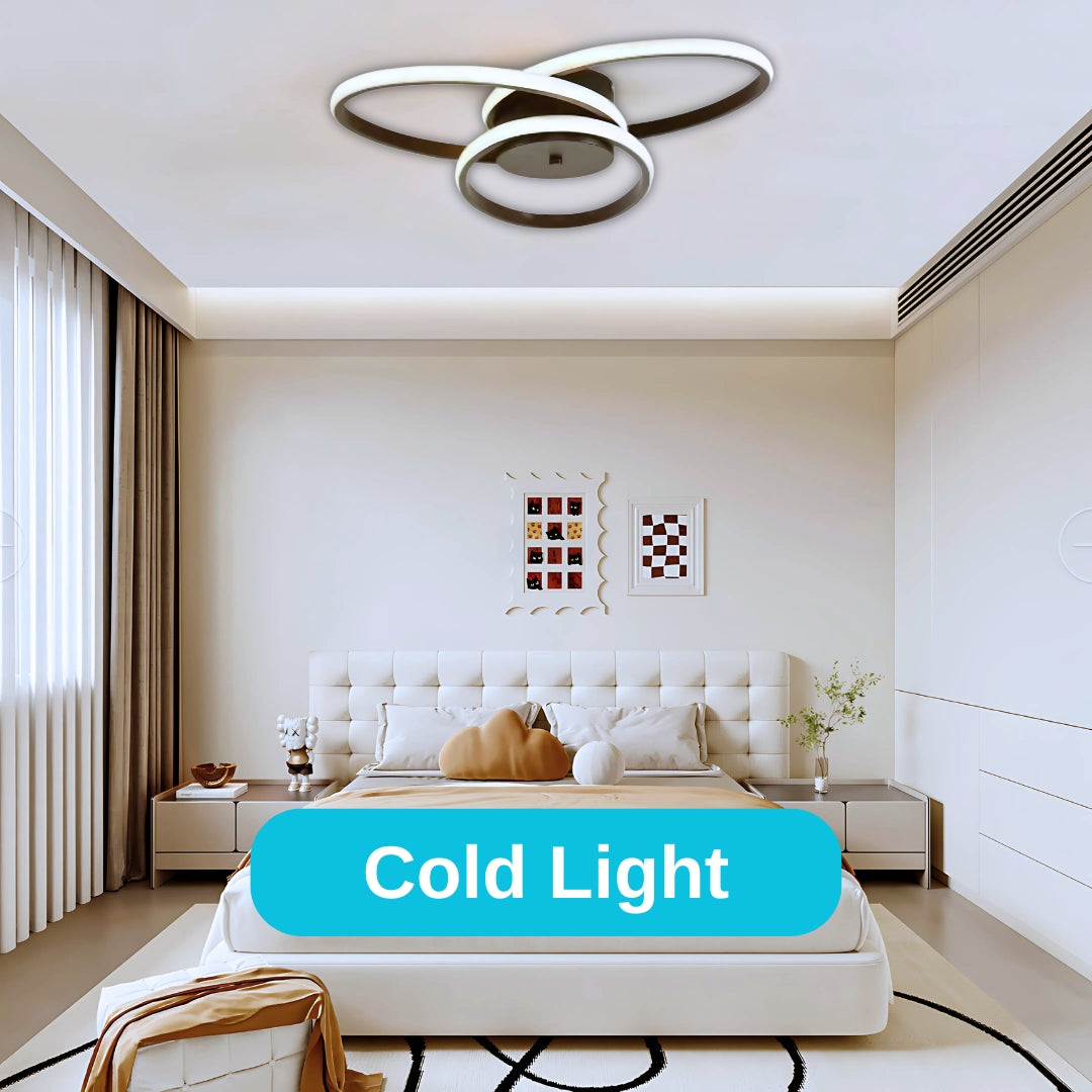 Lampadario a LED con telecomando ECATERINA 27W, Luce Fredda/Calda/Neutra, Dimmerabile, Nero Lampadari a LED con telecomando Titolo predefinito Alessandro Design