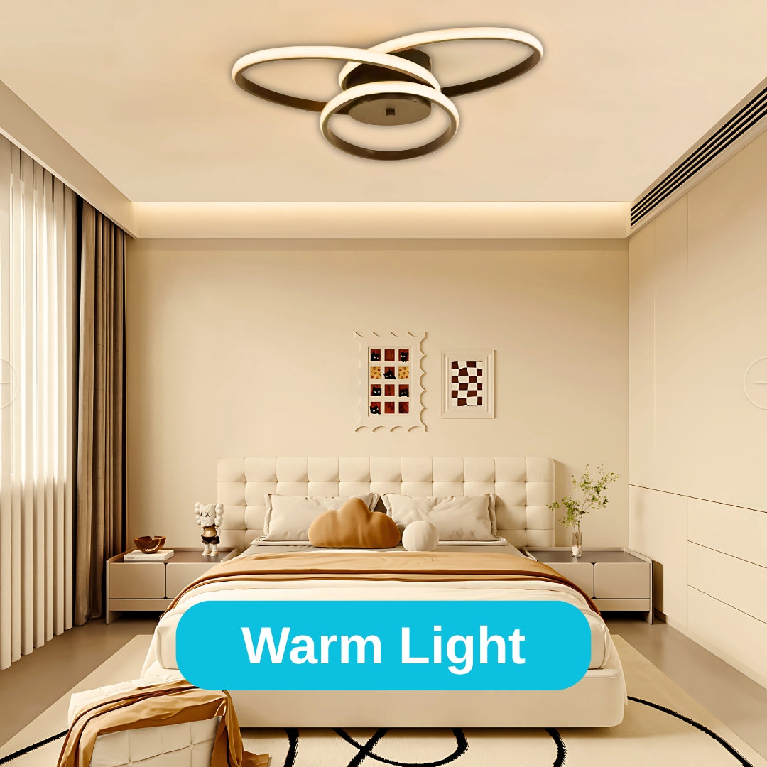 Lampadario a LED con telecomando ECATERINA 27W, Luce Fredda/Calda/Neutra, Dimmerabile, Nero Lampadari a LED con telecomando Titolo predefinito Alessandro Design