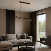 Lampadario LED Harman, 23W, 6 Sorgenti, Luce Neutra, Nero Lampadari Moderni Titolo predefinito Alessandro Design
