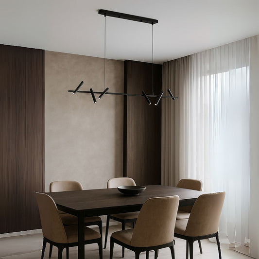 Lampadario LED Harman, 23W, 6 Sorgenti, Luce Neutra, Nero Lampadari Moderni Titolo predefinito Alessandro Design