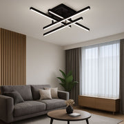 Lampadario LED con Telecomando LINEX, 52W, 4 Elementi, Lineare, Luce Fredda/Calda/Neutra, Dimmerabile, Nero Lampadari LED con Telecomando Titolo predefinito Alessandro Design