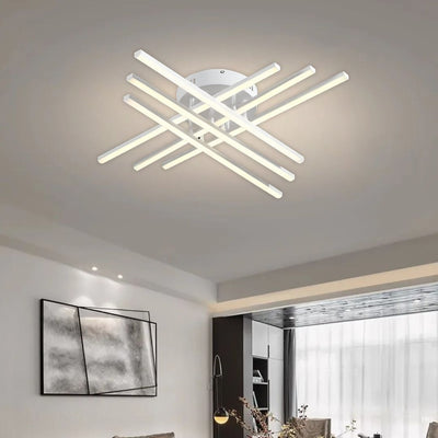 Lampadario LED con Telecomando, GIO, 81W, Luce Fredda/Calda/Neutra, Bianco