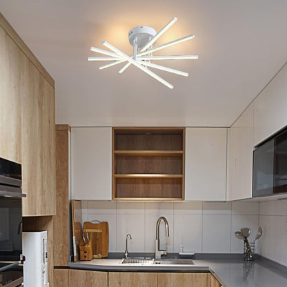 Lampadario LED con Telecomando GIO, 90W, 5 Elementi, Luce Fredda/Calda/Neutra, Dimmerabile, Lampadario LED Bianco con Telecomando Titolo predefinito Alessandro Design
