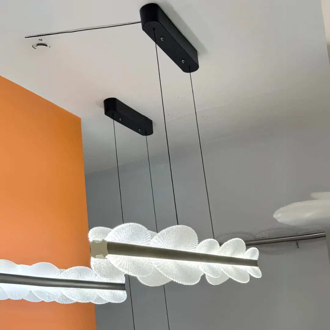 Lampadario LED a Sospensione con Telecomando ISOTTA 105W, Luce Fredda/Calda/Neutra 3000K/4000K/6000K, Dimmerabile, Altezza Regolabile, Nero e Argento, Lampadari a LED con Telecomando in Metallo e Cristallo Titolo predefinito Alessandro Design