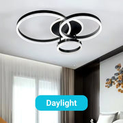 Lampadario LED con telecomando RIGA LILITH, 68W, 3 Cerchi, Luce Fredda/Calda/Neutra, Dimmerabile, Nero Lampadari LED con telecomando Titolo predefinito Alessandro Design
