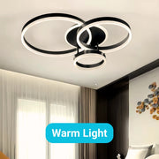 Lampadario LED con telecomando RIGA LILITH, 68W, 3 Cerchi, Luce Fredda/Calda/Neutra, Dimmerabile, Nero Lampadari LED con telecomando Titolo predefinito Alessandro Design