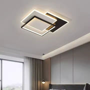 Lampadario a LED con telecomando CHIARA 98W, 3 Quadrati, Luce Fredda/Calda/Neutra, Dimmerabile, Nero Lampadari a LED con telecomando Titolo predefinito Alessandro Design
