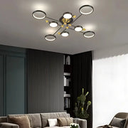 Lampadario LED con Telecomando MARIA, 44W, 8 Elementi, Luce Calda/Fredda/Neutra, Dimmerabile, Nero/Oro Lampadari LED con Telecomando Titolo predefinito Alessandro Design