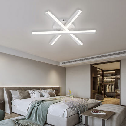 Lampadario a LED con telecomando ZOE, 40W, Luce Fredda/Calda/Neutra, Dimmerabile, Lampadario a LED Bianco con telecomando Titolo predefinito Alessandro Design