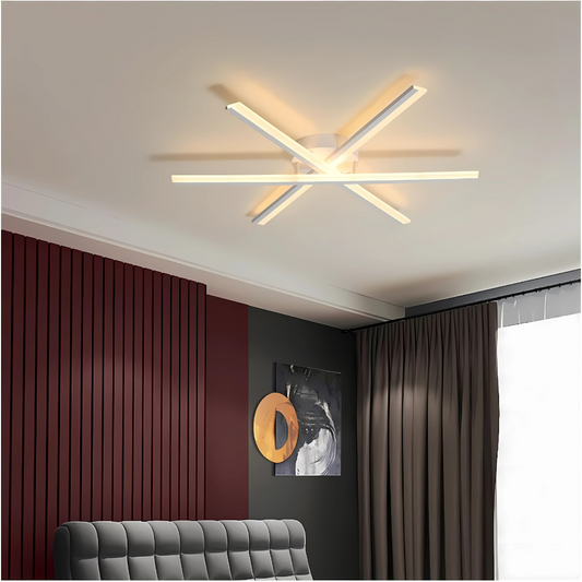 Lampadario a LED con telecomando ZOE, 40W, Luce Fredda/Calda/Neutra, Dimmerabile, Lampadario a LED Bianco con telecomando Titolo predefinito Alessandro Design