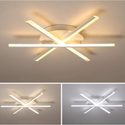 Lampadario a LED con telecomando ZOE, 40W, Luce Fredda/Calda/Neutra, Dimmerabile, Lampadario a LED Bianco con telecomando Titolo predefinito Alessandro Design