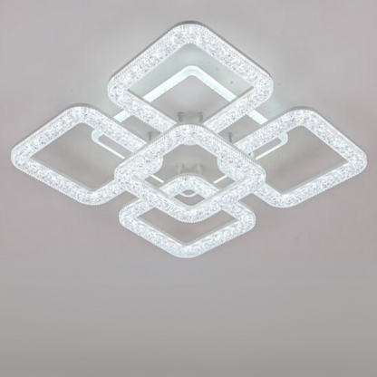 Lampadario LED Astrid con Telecomando, 134W, Dimmerabile, Lampadari LED Bianchi con Telecomando Titolo predefinito Alessandro Design
