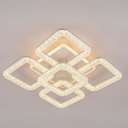 Lampadario LED Astrid con Telecomando, 134W, Dimmerabile, Lampadari LED Bianchi con Telecomando Titolo predefinito Alessandro Design