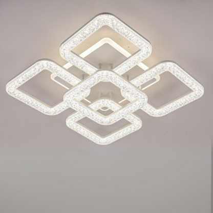 Lampadario LED Astrid con Telecomando, 134W, Dimmerabile, Lampadari LED Bianchi con Telecomando Titolo predefinito Alessandro Design