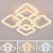 Lampadario LED Astrid con Telecomando, 134W, Dimmerabile, Lampadari LED Bianchi con Telecomando Titolo predefinito Alessandro Design