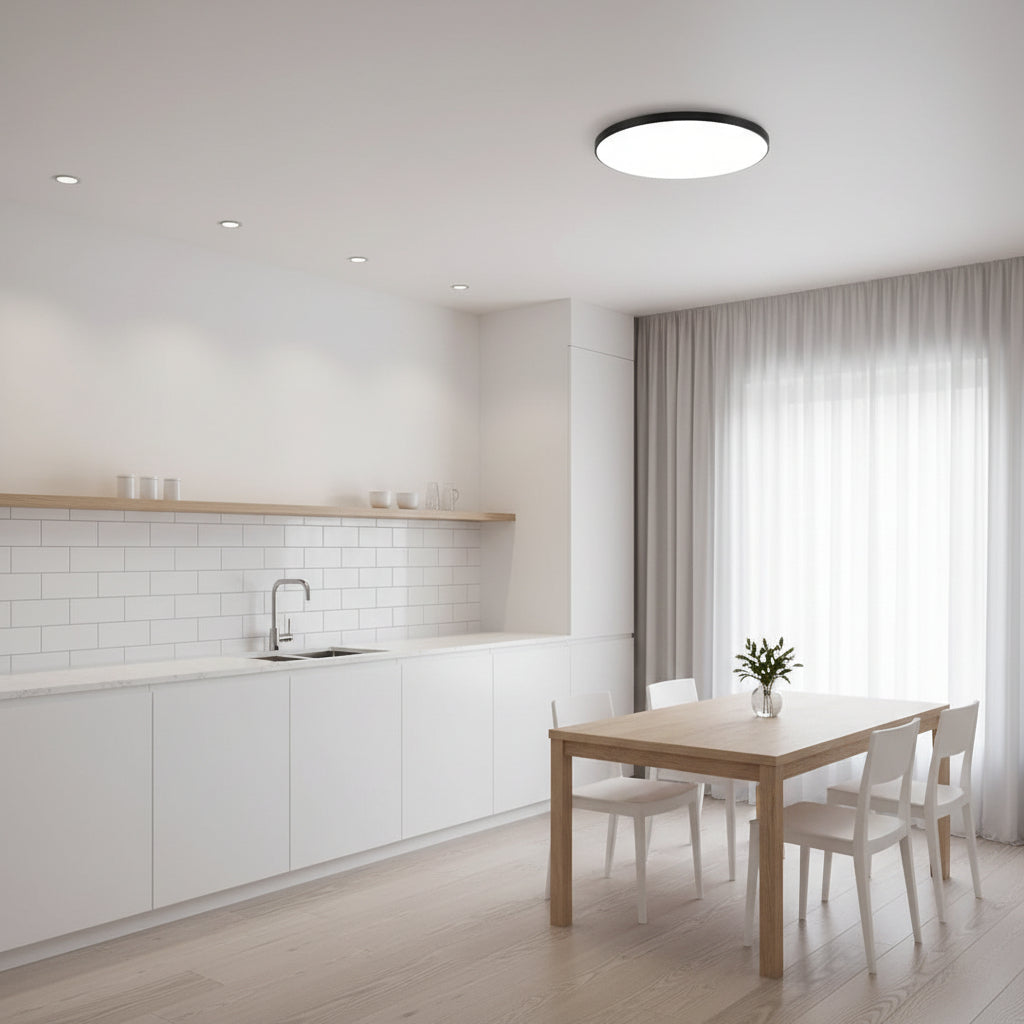 SOLIS Plafoniera LED 37cm 32W Luce Fredda Plafoniere LED Nero Titolo predefinito Alessandro Design
