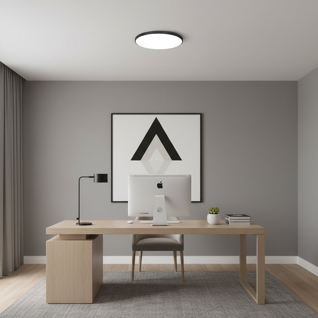 SOLIS Plafoniera LED 37cm 32W Luce Fredda Plafoniere LED Nero Titolo predefinito Alessandro Design