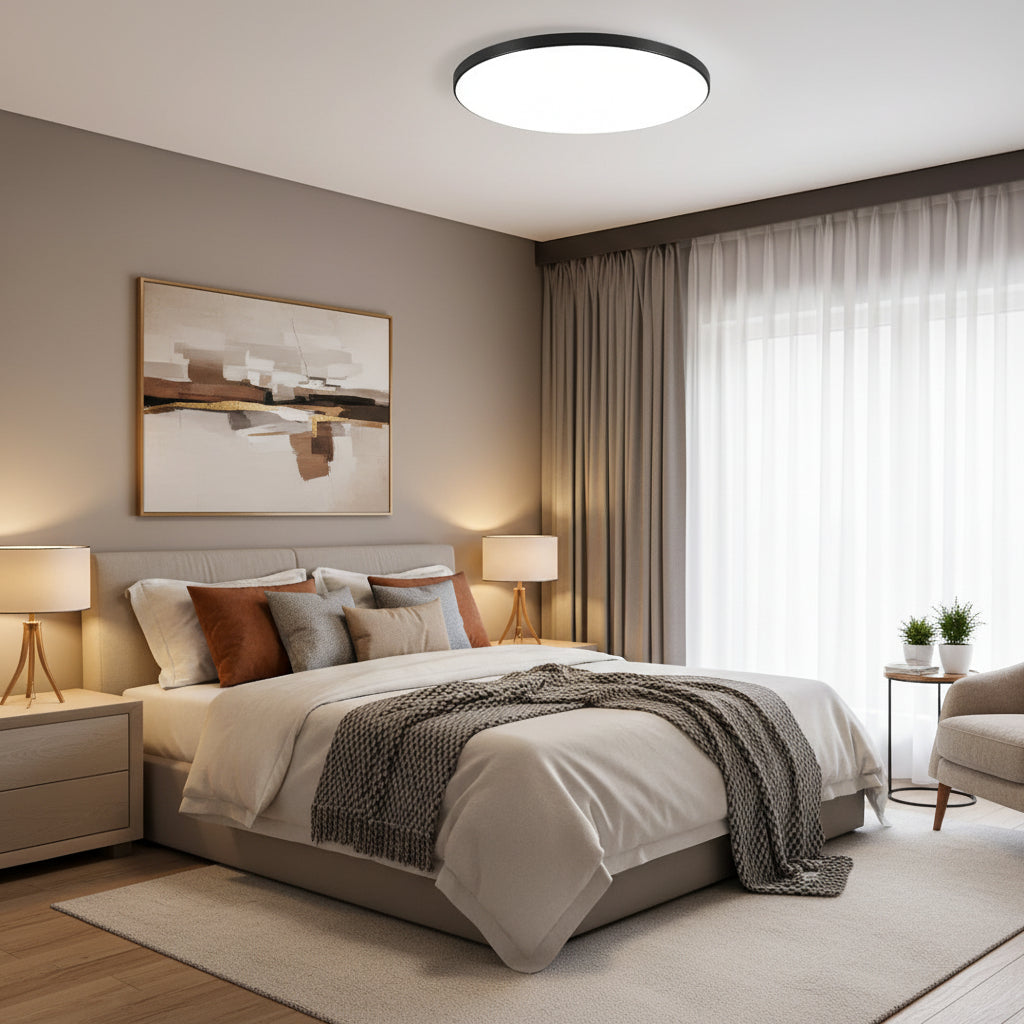 SOLIS Plafoniera LED 37cm 32W Luce Fredda Plafoniere LED Nero Titolo predefinito Alessandro Design