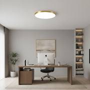 Plafoniera LED SOLIS 37cm 33W Lumina Rece Auriu