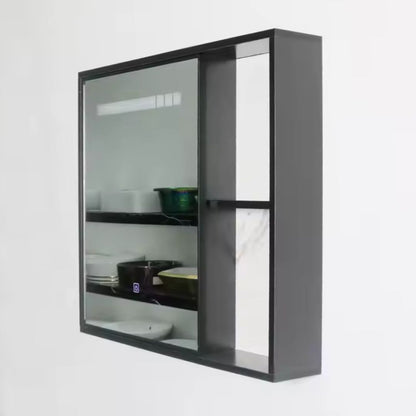 Set Mobili da Bagno CRETA, 60x50 cm, 2 Pezzi, Mobili da Bagno in Bianco e Nero Titolo predefinito Alessandro Design