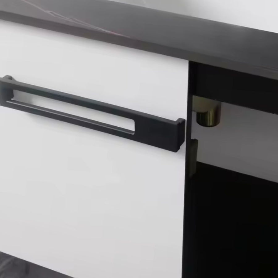 Set Mobili da Bagno CRETA, 60x50 cm, 2 Pezzi, Mobili da Bagno in Bianco e Nero Titolo predefinito Alessandro Design