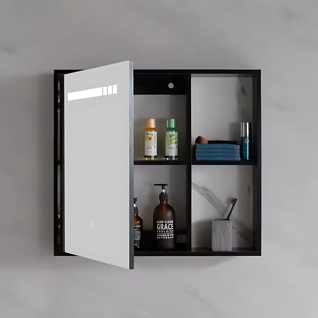 Set Mobili da Bagno CRETA, 60x50 cm, 2 Pezzi, Mobili da Bagno in Bianco e Nero Titolo predefinito Alessandro Design