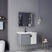 MYKONOS Set Mobili da Bagno, 80x40 cm, 2 Pezzi, Mobili da Bagno Grigi e Bianchi Titolo predefinito Alessandro Design