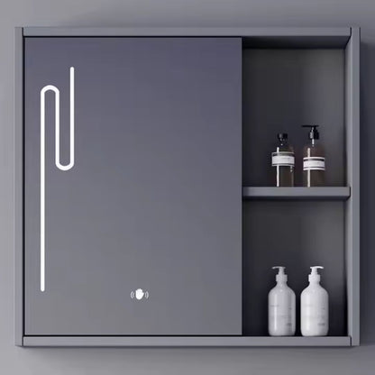 MYKONOS Set Mobili da Bagno, 80x40 cm, 2 Pezzi, Mobili da Bagno Grigi e Bianchi Titolo predefinito Alessandro Design