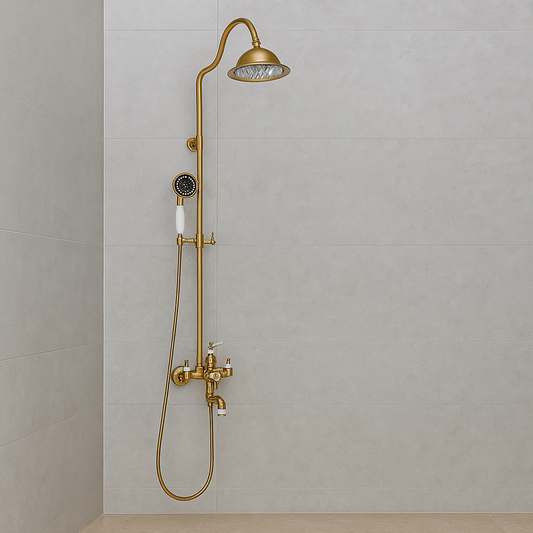 Colonna Doccia, Ottone Sanitario, Oro, WZY/310/B Rubinetti e Colonne Doccia Titolo predefinito Alessandro Design