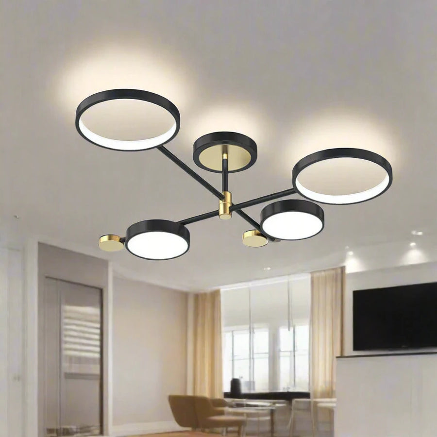 Lampadario LED con Telecomando MARIA, 22W, 4 Elementi, Luce Calda/Fredda/Neutra, Dimmerabile, Nero Lampadari LED con Telecomando Titolo predefinito Alessandro Design