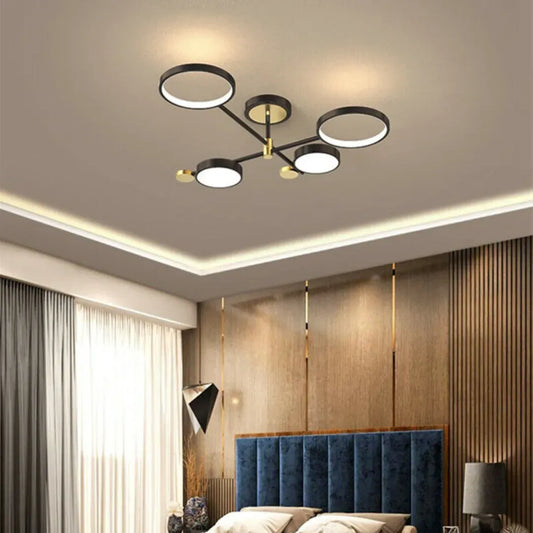 Lampadario LED con Telecomando MARIA, 22W, 4 Elementi, Luce Calda/Fredda/Neutra, Dimmerabile, Nero Lampadari LED con Telecomando Titolo predefinito Alessandro Design