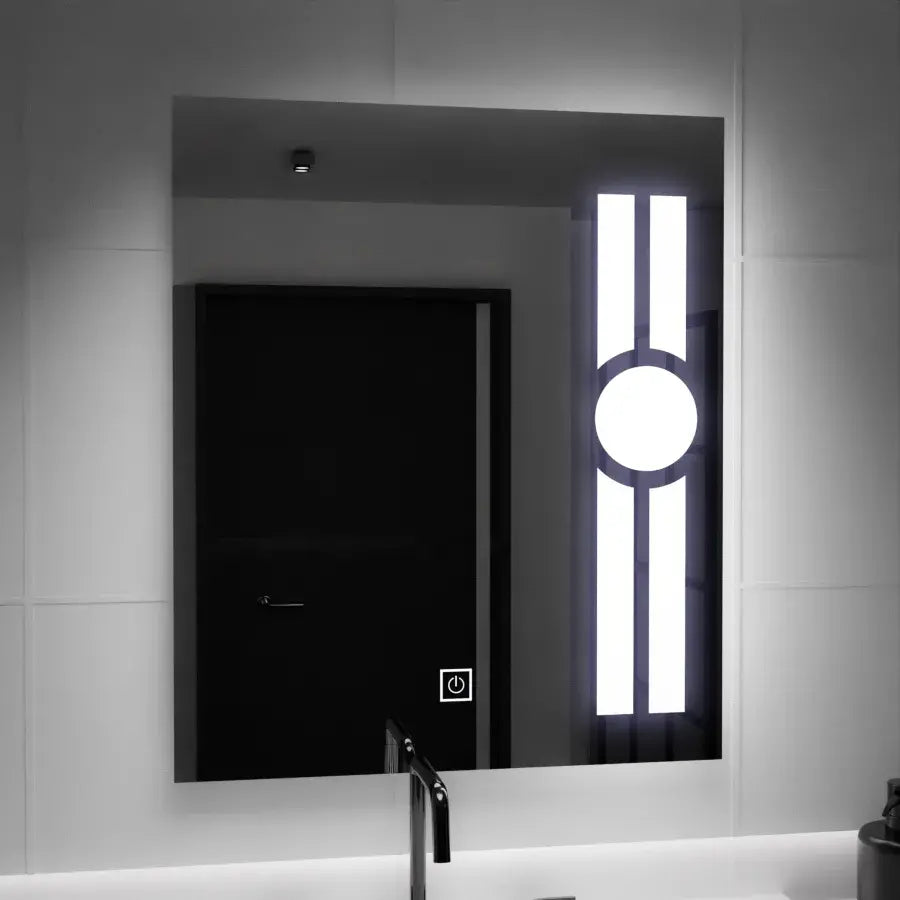 Specchio LED rettangolare, 60x80 cm, Getame Touch Specchio LED semplice Titolo predefinito Alessandro Design