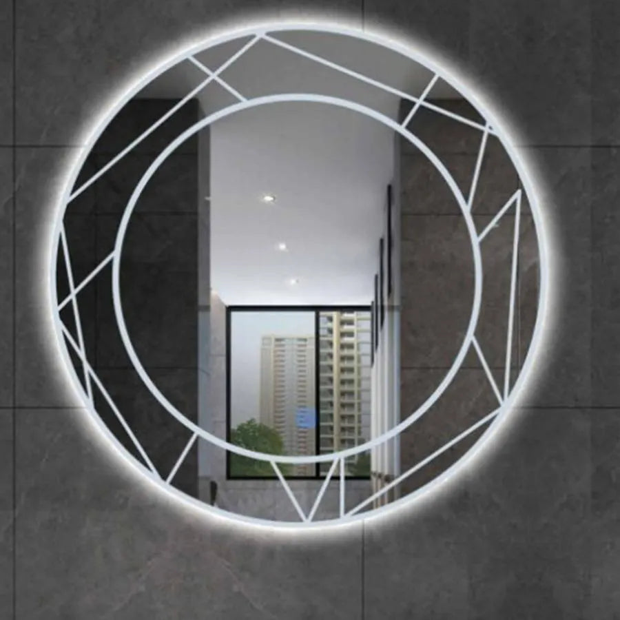 Specchio LED Touch ASTRIX, 60cm, 6000K, Dimmerabile, Sistema Demister Specchi Korman E Titolo predefinito Alessandro Design